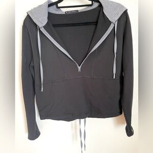 Thrive Societe Black and Gray-Accented Hoodie